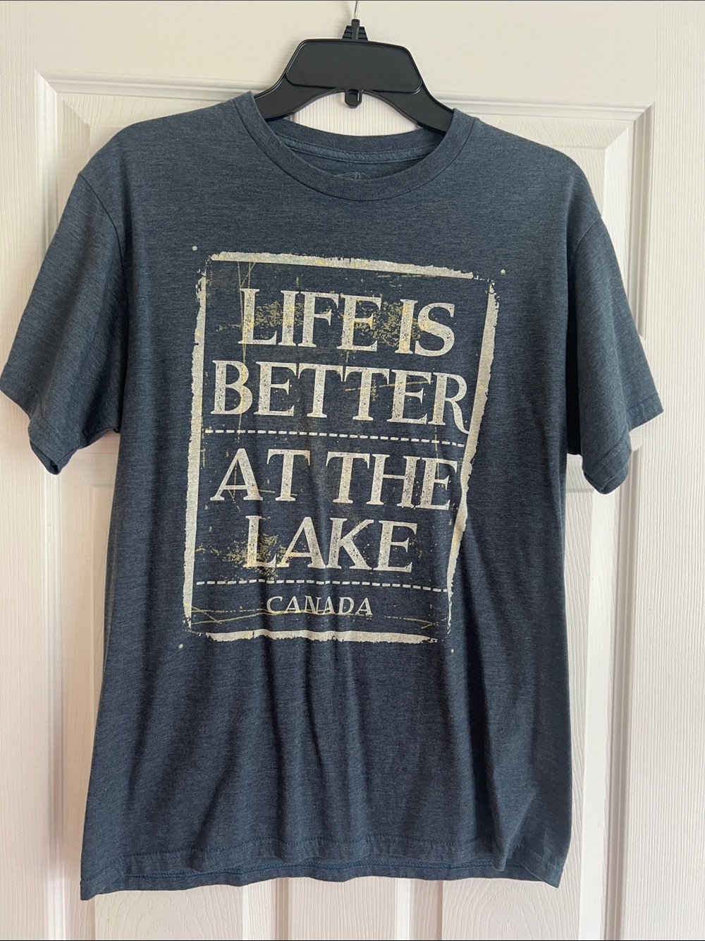 Life Is Better At The Lake Canada Graphic Tee - Dark Gray Unisex
